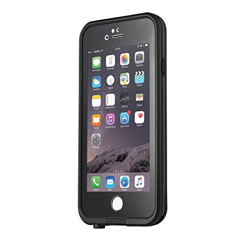 iPhone 6 Waterproof Case, [New Version] 6.6ft Underwater Waterproof Shockproof Dirtproof Full Sealed Case Cover (Black)