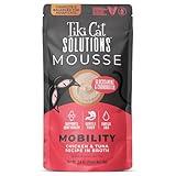 Tiki Cat Solutions Mobility Mousse, Chicken & Tuna Recipe in Broth, Formulated to Support Healthy Joints, Functional Wet Cat Food, 2.4 oz. Pouch (12 Count)