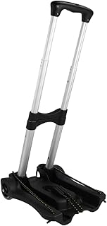 ULTECHNOVO 1pc Trolley Plastic Cart Collapsible Shopping Cart Collapsible Hand Truck Collapsible Luggage Cart Hand Truck Foldable Folding Dolly Black Trolley Storage Box Hand Cart Portable