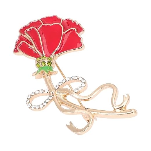 GALPADA Broche De Clavel Broche De Flor Broche Retro Pin De Solapa De Flor Broches De Novia Ramo De Broche De Novia Flor Broche Boda Broche De Mujer Cuerpo Perder Metal Aleación