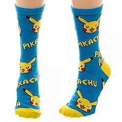 Nintendo Pokemon Pikachu Juniors Crew Socks