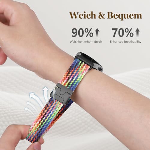Bracelet tressé pour Samsung Galaxy Watch7 ajustement premium sans interstice