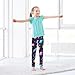 GAIGEO Little Big Girls Leggings Colorful Space Planets Yoga Leggings Pants Dance Tights Trousers Fashion Stretch Pants, 9-10 Years