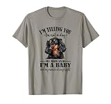 Funny Mom Says Im A Baby Black Long Haired Dachshund Lover T-Shirt
