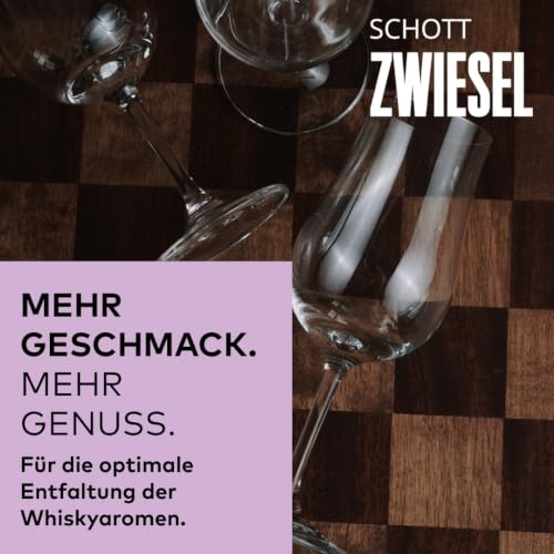 Foto von SCHOTT ZWIESEL Whisky Tasting Glas Bar Special (4er-Set), spezielle Nosing Gläser für Whisky, spülmaschinenfeste Tritan-Kristallgläser, Made in Germany (Art.-Nr. 130001), Kristall