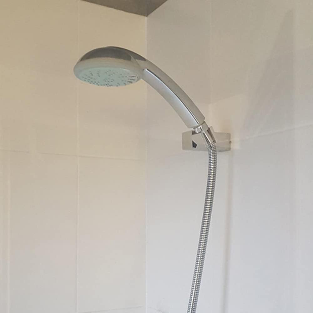 Adjustable Hand Held Shower Holder Bracket Wall Mounting Installation 360 Degrees Rotation for Bathroom (D As Shown)