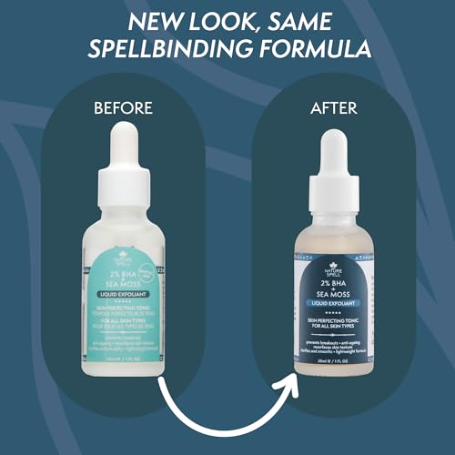 Nature Spell 2% BHA Liquid Exfoliant, Minimises Pores & Prevents Breakouts, Enriched with Sea Moss & Salicylic Acid, Vegan, 30ml - Image 5