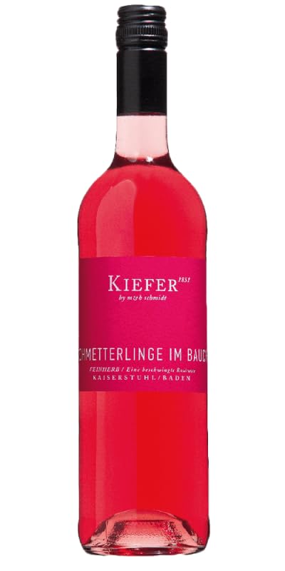 Weingut Kiefer Schmetterlinge im Bauch QbA Roséwein Wein Cuvée Feinherb Deutschland I Visando Paket (12 x 0,75l)