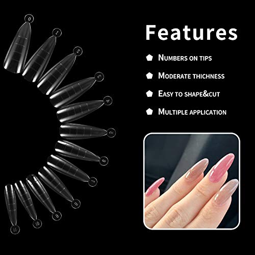 120Pcs Dual Nail Forms Set, Nail Extension Set,Dual Forms Nail gel Nageltips mit 5 Stück Nagel Clips Nagelfeile Nail Art… – Bild 3
