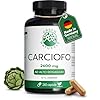 Estratto di carciofo - 2600 mg al giorno (di cui 260 mg di cinarina) - Estratto potente 40:1 (equivalente a 104.000 mg di carciofo fresco) - 100% vegano e testato in laboratorio - Green Naturals®