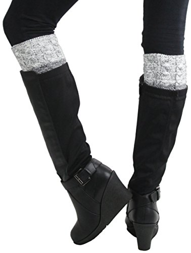 Image of ToBeInStyle Women's Sexy Soft Knit Thick Knee High long Leg Warmers