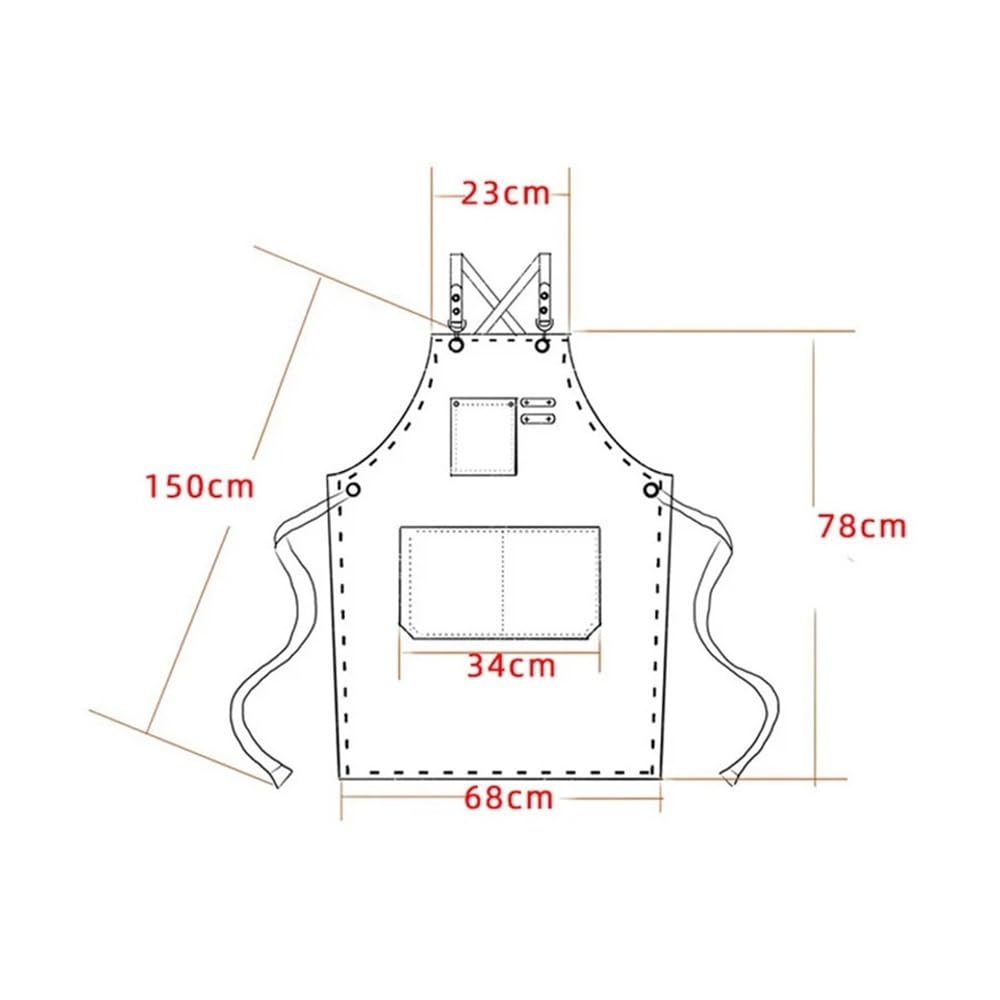 Grembiule in tela alla moda, per casa, cucina, giardinaggio, lavoro, cucina, ristorante, lavoro