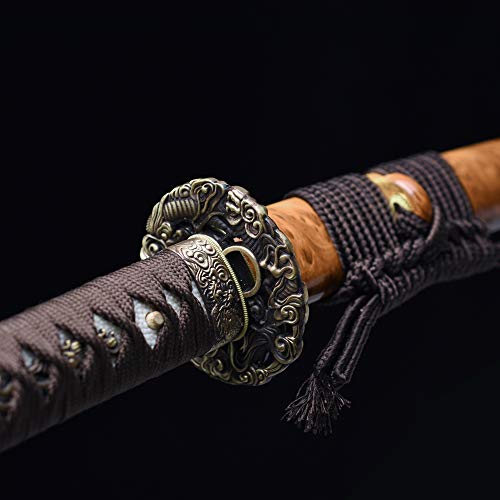 Katana Sword Razor Sharp Real Hamon Clay Tempered T10 Steel Blade Full Tang Japanes Samurai Katana Sword Razor Sharp Real Hamon Clay Tempered T10 Steel Blade Full Tang Japanes Samurai