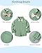 YALLET Toddler Boy Clothes Suit, Formal Dress Shirt with Bowtie+Suspender Pants Boy Gentleman Wedding Outfits(Light Green, 5-6 Years)