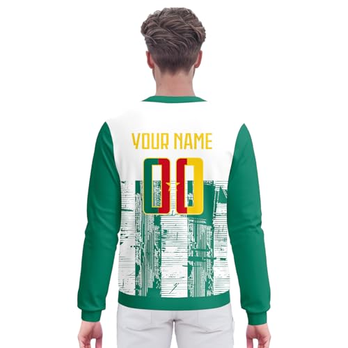 Custom Soccer City Sweatshirts with Name Number Personalized Soccer Fans Sweatshirt Shirts for Men Women Youth4