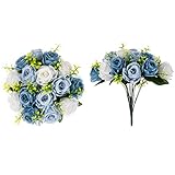 Versátil: las hermosas bolas de flores para centros de mesa son adecuadas para una variedad de ocasiones, se pueden utilizar como un ramo de rosas de novia, o colocarlas en un jarrón como centro de mesa para varios eventos como fiestas de cumpleaños, aniversarios, baby showers, fiestas de compromiso o cortarlas como decoración de sillas, decoración de pasillo de boda o decoración de tartas. Añade elegancia a tu evento