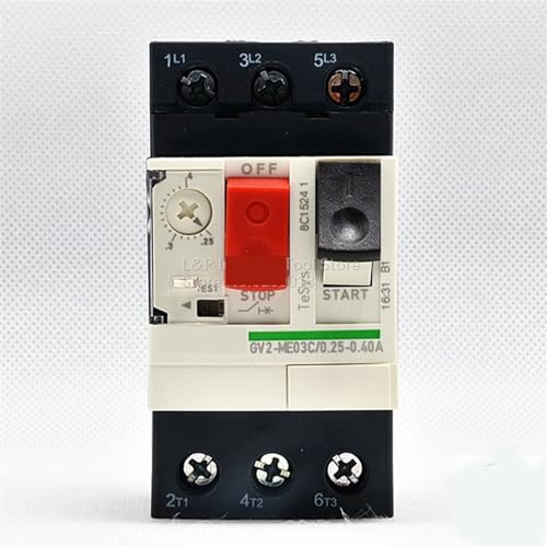 Disjoncteur GV2-ME03C pour protéger un petit moteur triphasé contre les surcharges