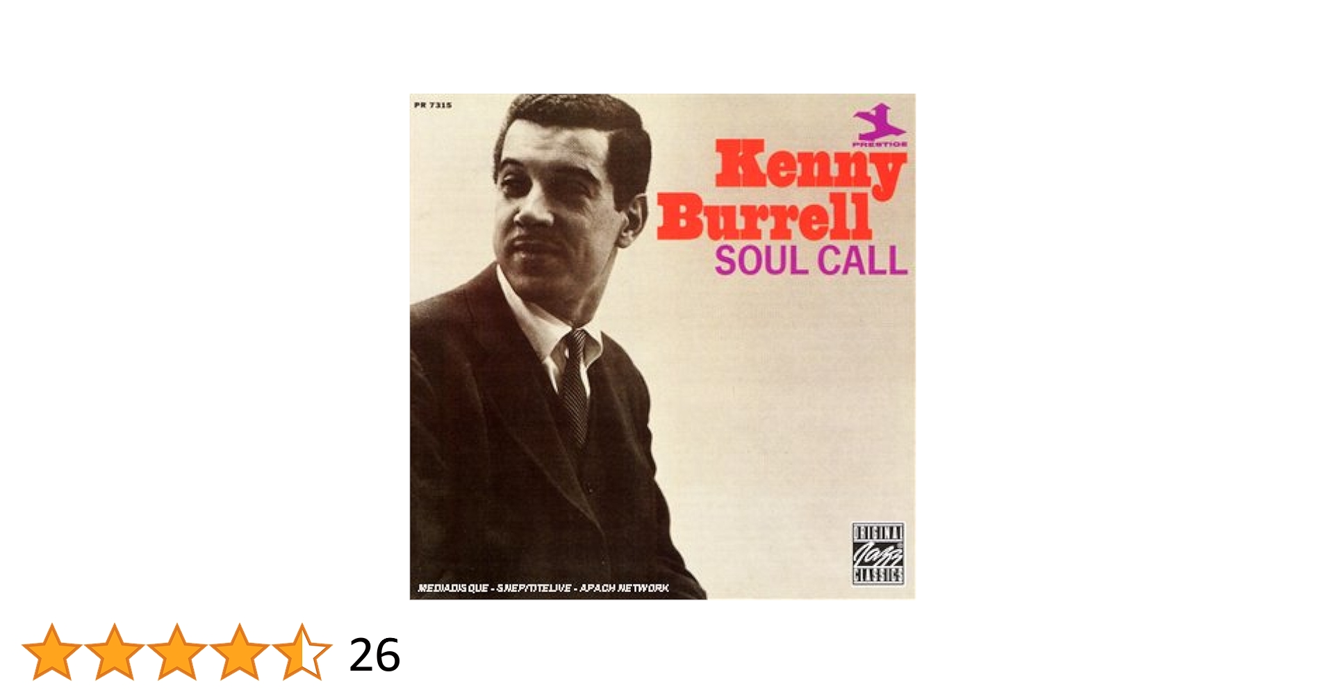 ジャズ CD Kenny Burrell Soul Call UCCO9945 Prestige /00110 ジャズ CD Kenny Burrell Soul Call UCCO9945 Prestige /00110