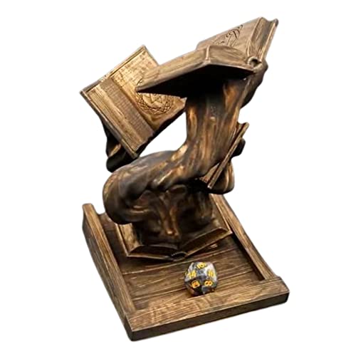 SIYANO Tomes of Magic Dice Tower, torre di dadi accattivante centrotavola, gioco di ruolo da tavolo Rolling Tower con vassoio