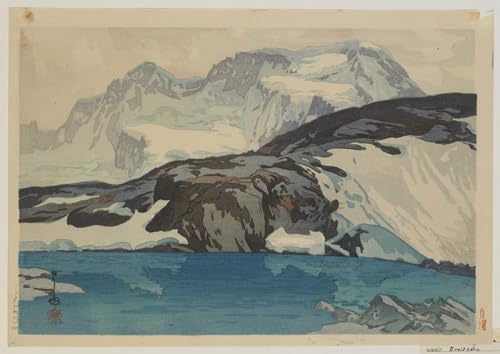 Affiche Hiroshi Yoshida Breithorn impression sur toile 60x90cm decoration vintage maison