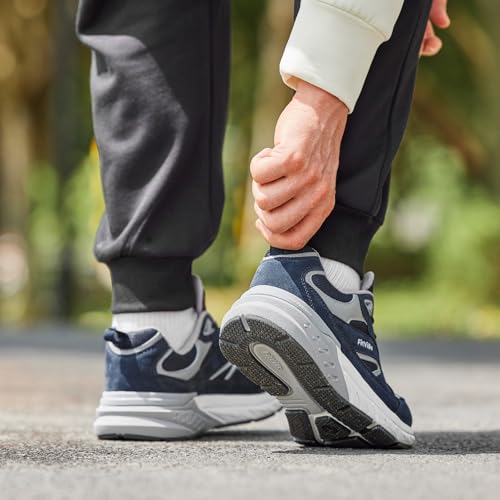 FitVille Wide Walking Shoes for Men Extra Wide Width Sneakers with Arch Support for Flat Feet Heel Pain Relief Plantar Fasciitis - Rebound NEO V1 - Image 7