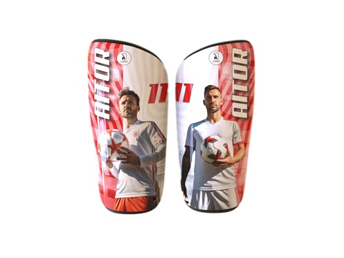 Younext Espinilleras Personalizadas para fútbol con tu Foto, Nombre y número más sujetaespinilleras