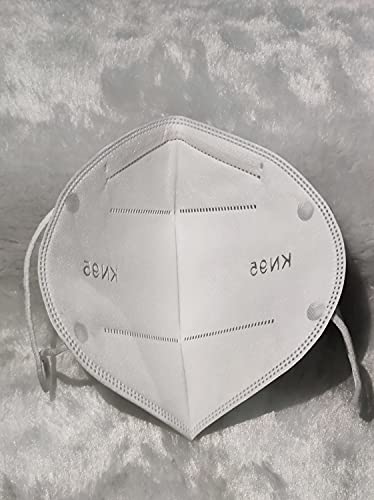 Máscaras KN95 Branca Lisa Adulta com ANVISA fabricada no Brasil - Kit 10, 20, 30, 40, 50, 100 Unidad