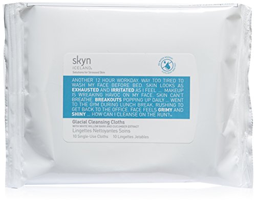 skyn ICELAND Glacial Cleansing Cloths, 10 Count