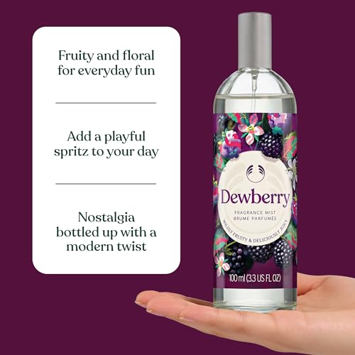 The Body Shop Dewberry Fragrance Mist (1x 100ml) Refreshing Body Spray with Fruity and Floral Scent, Lightweight Daily Fragrance with Jasmine and Musk, Vegan Certified Nostalgic Classic | Lightweight Refreshing Body Spray with Jasmine and Musk, a Nostalgic Classic Fragrance for Daily Wear - Image 6