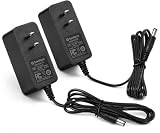 SmoTecQ 12V 2A Power Supply AC Adapter 2 Pack, 24W Transformer Charger for LED Strip Lights, CCTV Security Camera, Monitor, Breast Pump, 100-240V AC to DC Converter, 5.5mm x 2.1mm Plug, FCC Certified