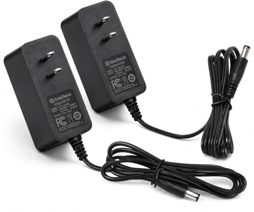 SmoTecQ 12V 2A Power Supply AC Adapter 2 Pack 24W Transformer Charger for LED Strip Lights CCTV Security Camera Monitor Breast Pump 100-240V AC to DC Converter 5.5mm x 2.1mm Plug FCC Certified
