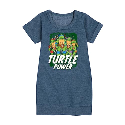HYBRID APPAREL - Teenage Mutant Ninja Turtles -Turtle Power - Toddler & Youth Girls Fleece Dress