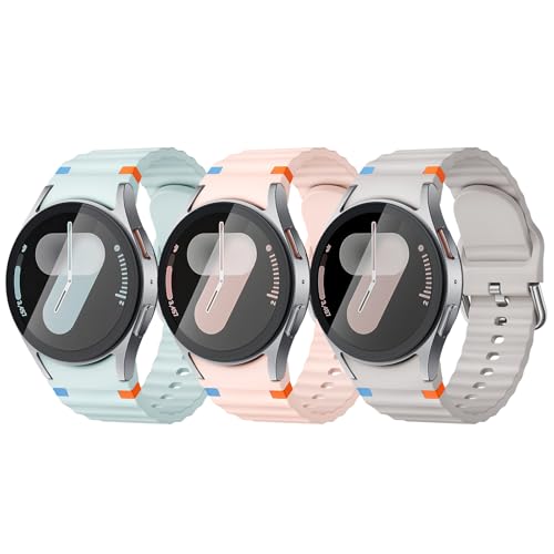 Image of Acextro 3 Pack Sport Band Compatible for Galaxy Watch 7 Bands 44mm 40mm