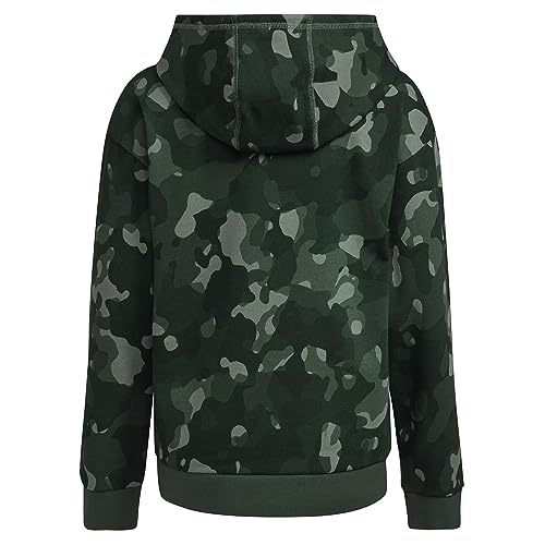 adidas Boys' Core Camo Allover Print Pullover Fleece Hoodie (Green Oxide/White, XL, X-Large)2