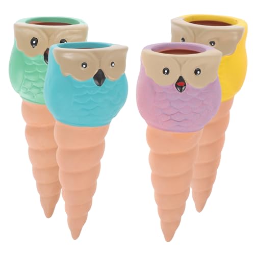 VICASKY Self Watering Plant Globes 4 Pack Decorative Watering Stakes for Gardening and Travel