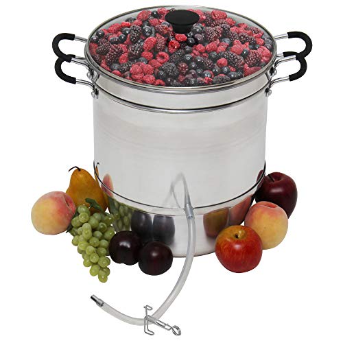 Roots & Branches Aluminum Steam Juicer with Tempered Glass Lid VKP1148
