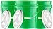 House Naturals 5 Gallon Plastic Food Grade BPA Free Bucket Pail with Screw on Gamma lid (Pack of 3) Made in USA