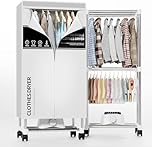 Clothes Dryer, Portable Drying Machine with Timer, 60inch Laundry Drying Wardrobe with Large Capacity, Electric Dryer/Rack for Home | Appartments (Grey LQ5)