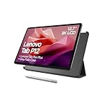 Lenovo Tab P12-2024 - Expansive Touchscreen Tablet - 12.7" 3K Display - 13MP Camera - 8GB Memory - 128GB UFS Storage - Android 13 - Dolby Atmos - Quad JBL Speakers - Pen and Folio Case Included