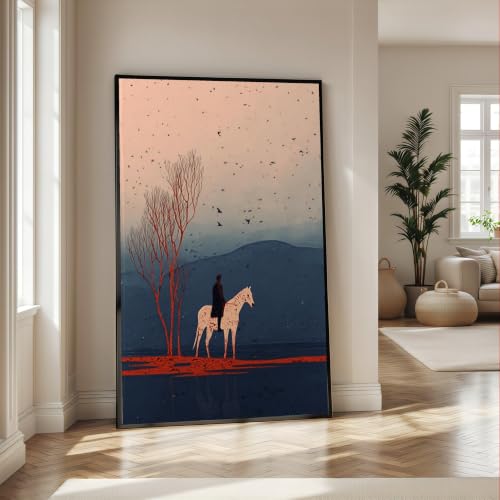 Tableau sur toile grand format pour sublimer un salon moderne avec nature abstraite