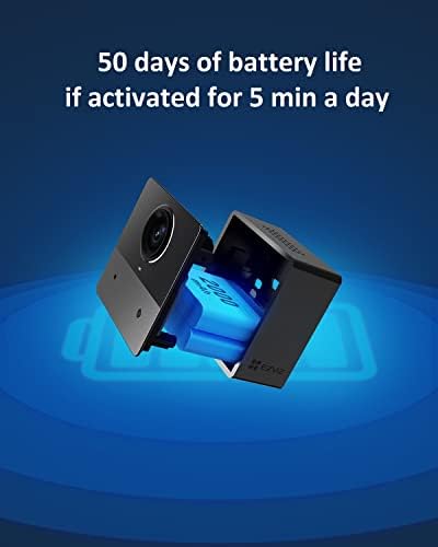EZVIZ Mini Wireless Indoor Security Camera 1080P, Baby Monitor, Night Vision, Battery Powered, Human Motion Detection, Two Way Audio, Magnetic Base Easy Installation, Cloud/SD card Storage (BC2)