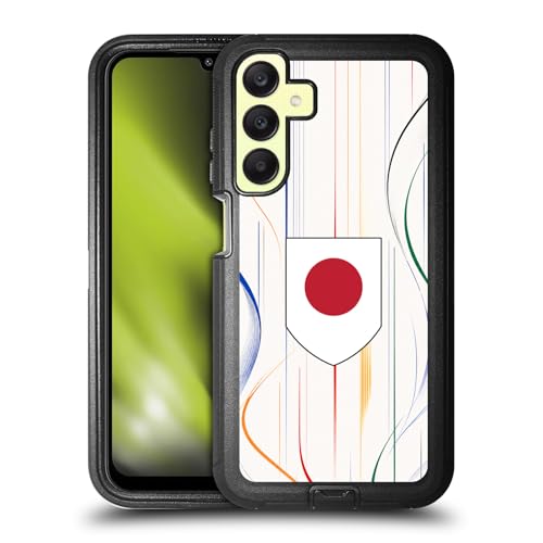Coque Samsung Galaxy A25 5G antichoc étui blindé drapeau japonais Nisshoki