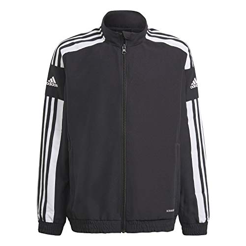 adidas Unisex Kinder Squadra 21 Presentation Jacket, Black / White, 9-10 Years