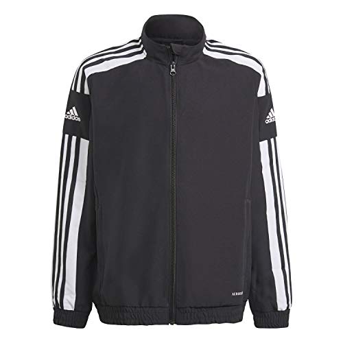 adidas SQ21 PRE JKT Y Jacket, Unisex-Child, Black/White, 910Y