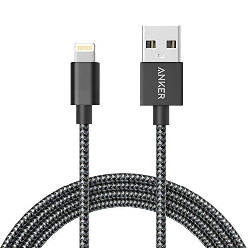 Price comparison product image iPhone Charger,  Anker (6ft / 1.8m) iPhone Cable,  Nylon Braided USB Cable with Lightning Connector [Apple MFi Certified] for New Airpods,  iPhone X / XS / XS Max / XR / 8 / 8 Plus / 7 / 7 Plus / 6S / 6