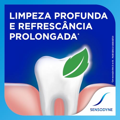 Sensodyne Kit Creme Dental Branqueador Extra Fresh e Creme Dental Limpeza Profunda para Dentes Sensí