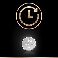 DURACELL LR54 Knopfzellen (2 Stück) LR 54 Batterien 1,5 V (189 / LR1130 / V10GA) (Packung mit 2) – Ansicht 2