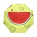 Ombrello da viaggio piccolo Antivento da esterno per pioggia Sun UV Auto compatto Ombrello da 3 pieghe Cover - Lemon Watermelon