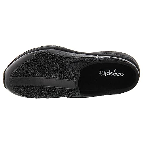 Easy Spirit Women's Traveltime481 Mule, Black-Glitter, 9.5 Wide #TOP1