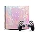 Ps4 Slim Skins Para Consola Y Controlador De 46 North Design, La Misma Calidad De Calcomanía Para Automóviles, Pastel Estrella Celeste Rosa Cielo Planetas Compatible Con Ps4 Slim, Fabricado En Canadá